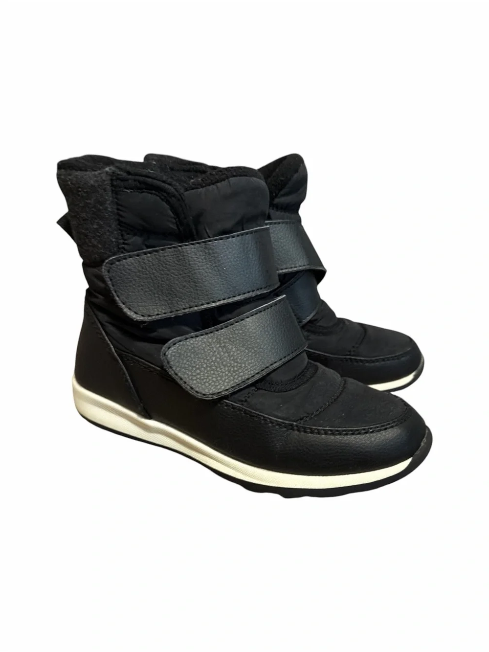 Boy’s Black Velcro Snow Boots
